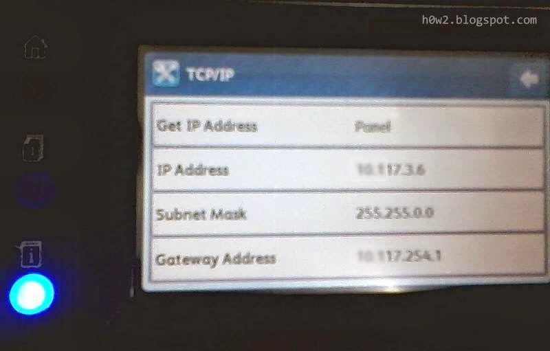 How To Set IP Address In DocuPrint CM405DF Printer Computer